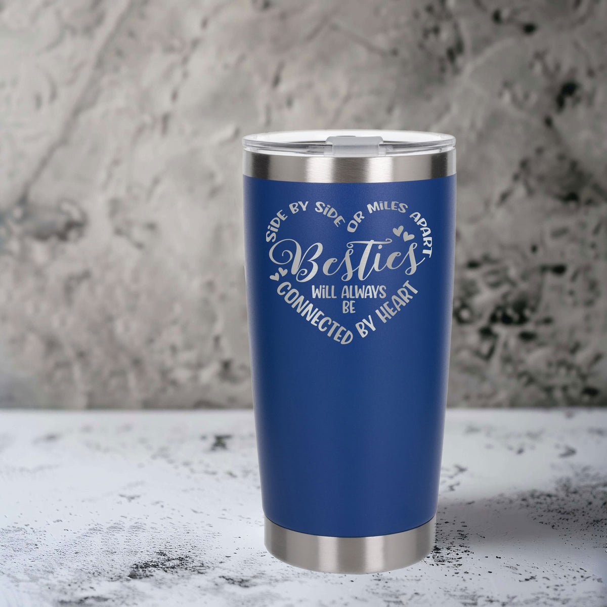 Dark Blue Thermal Metal Coffee Cup