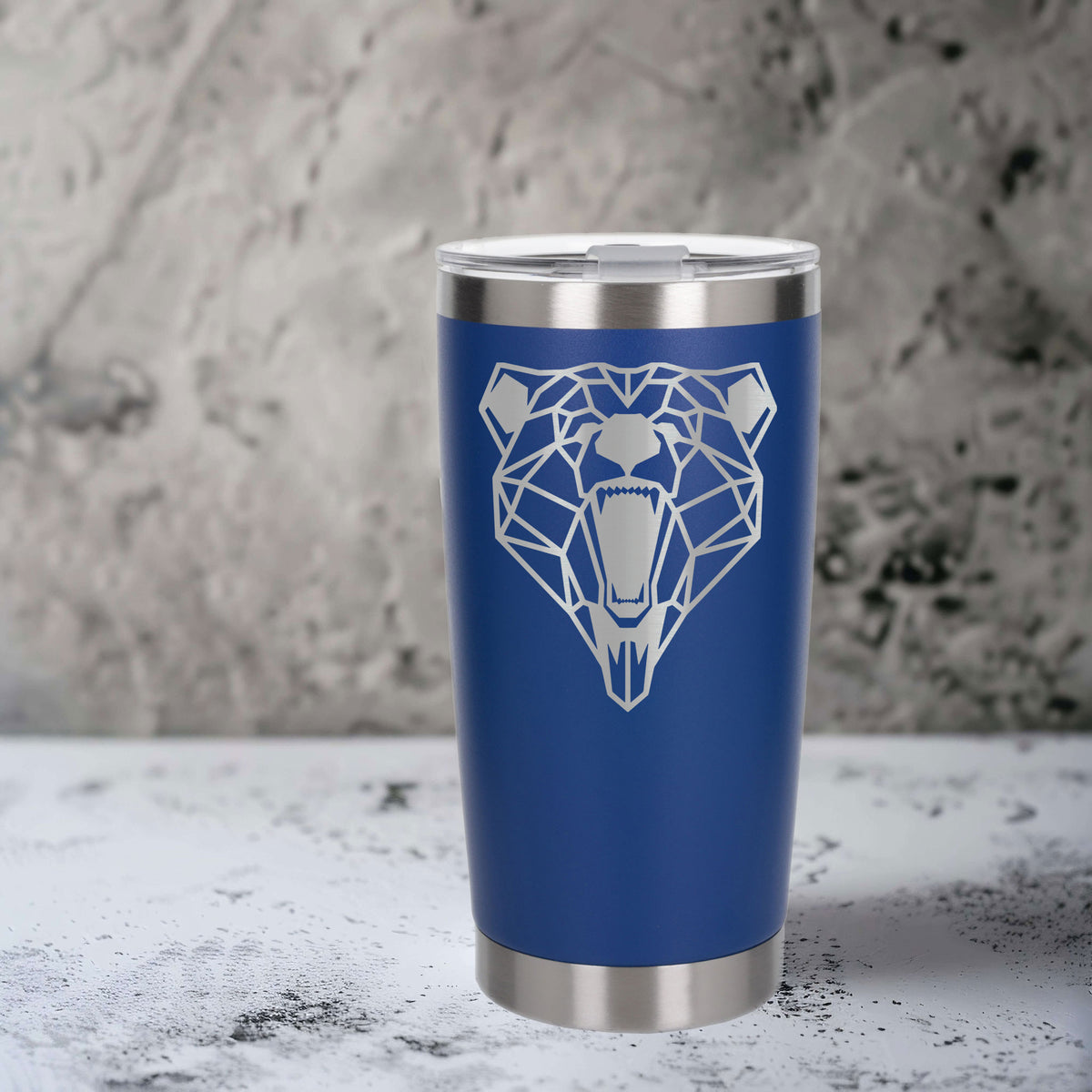 Dark Blue Thermal Metal Coffee Cup