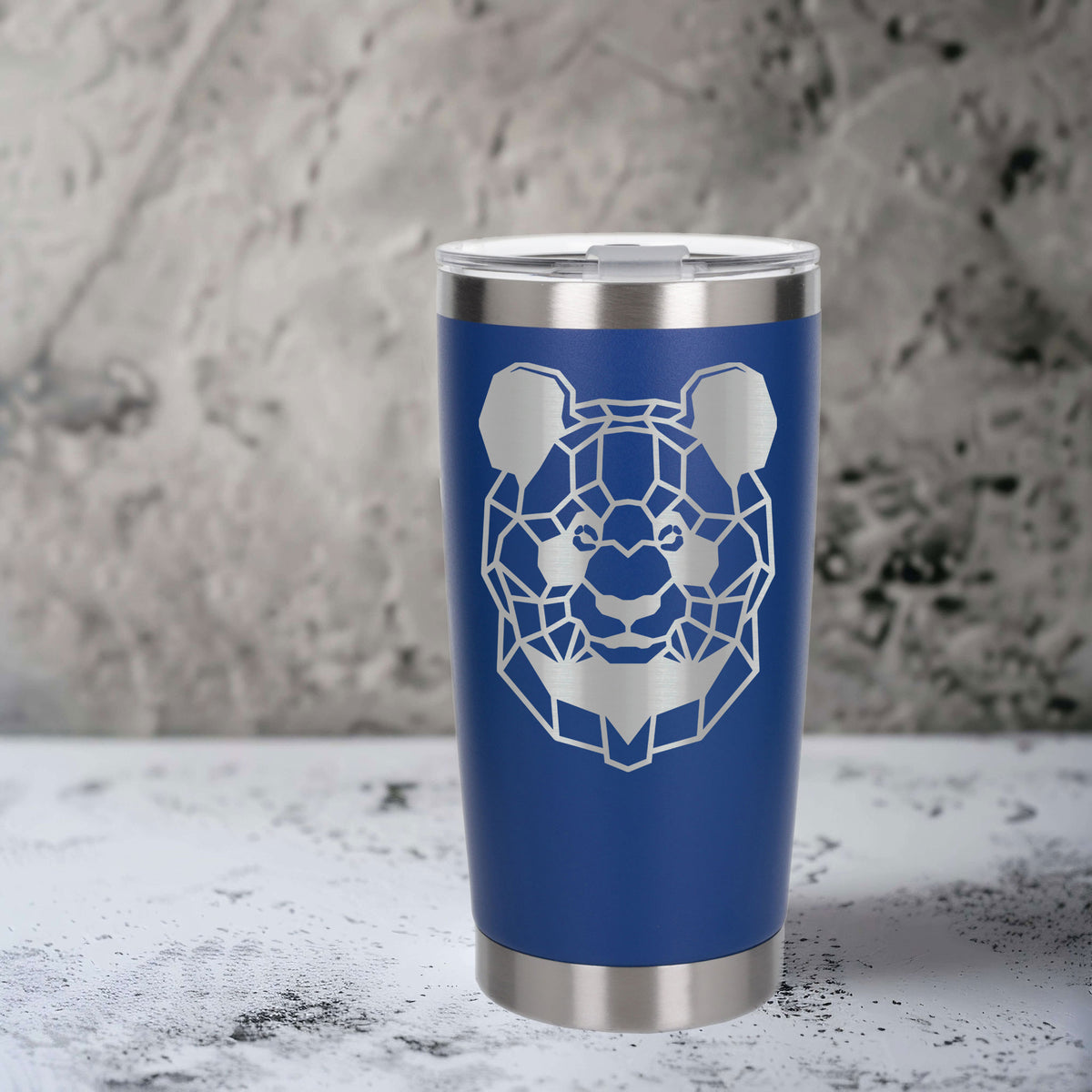Dark Blue Thermal Metal Coffee Cup