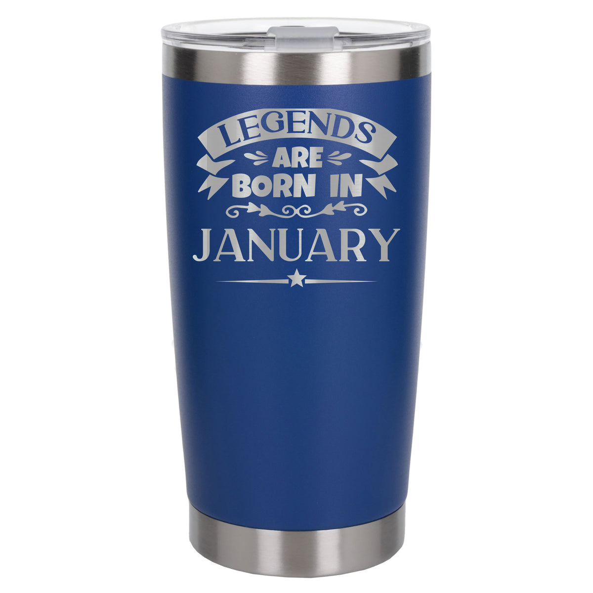Dark Blue Thermal Metal Coffee Cup