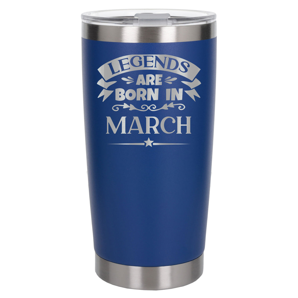 Dark Blue Thermal Metal Coffee Cup