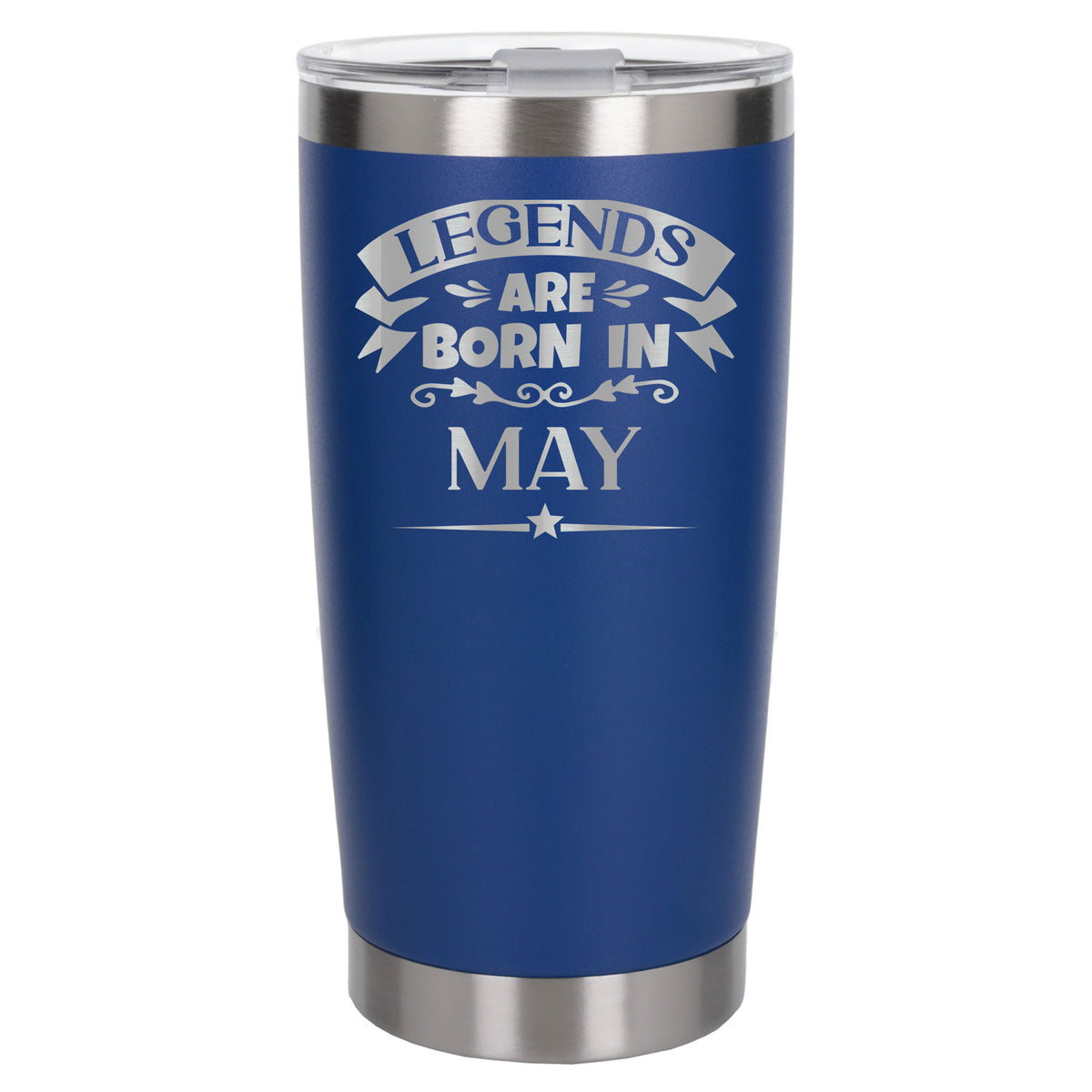 Dark Blue Thermal Metal Coffee Cup