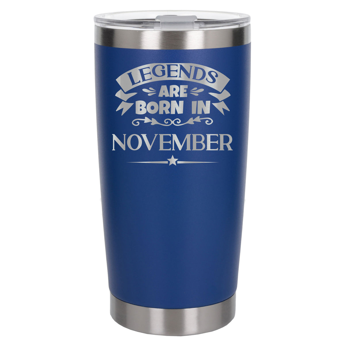 Dark Blue Thermal Metal Coffee Cup