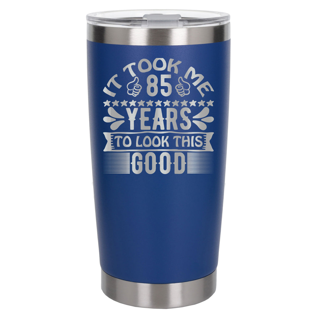 Dark Blue Thermal Metal Coffee Cup
