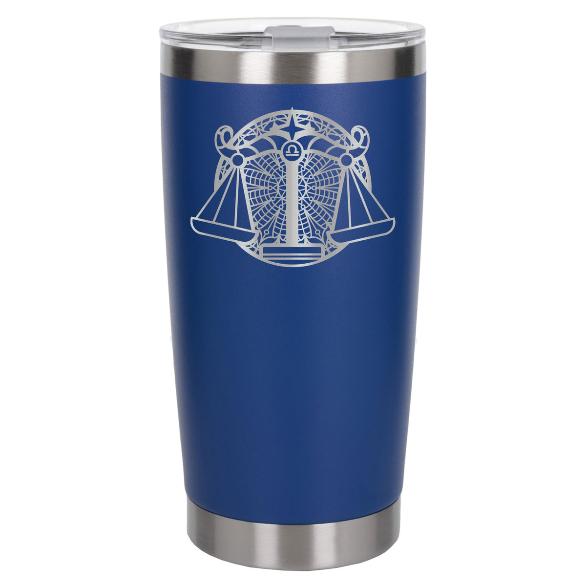 Dark Blue Thermal Metal Coffee Cup