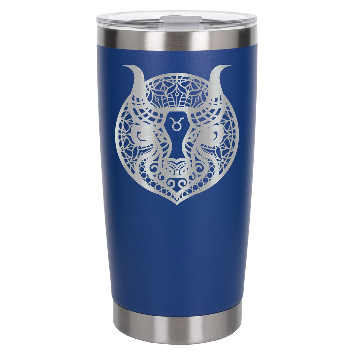 Dark Blue Thermal Metal Coffee Cup