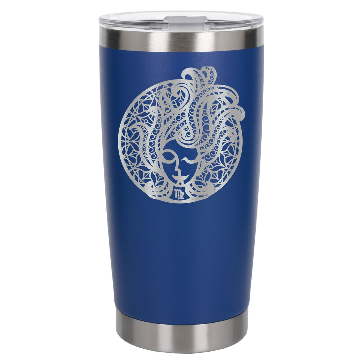 Dark Blue Thermal Metal Coffee Cup