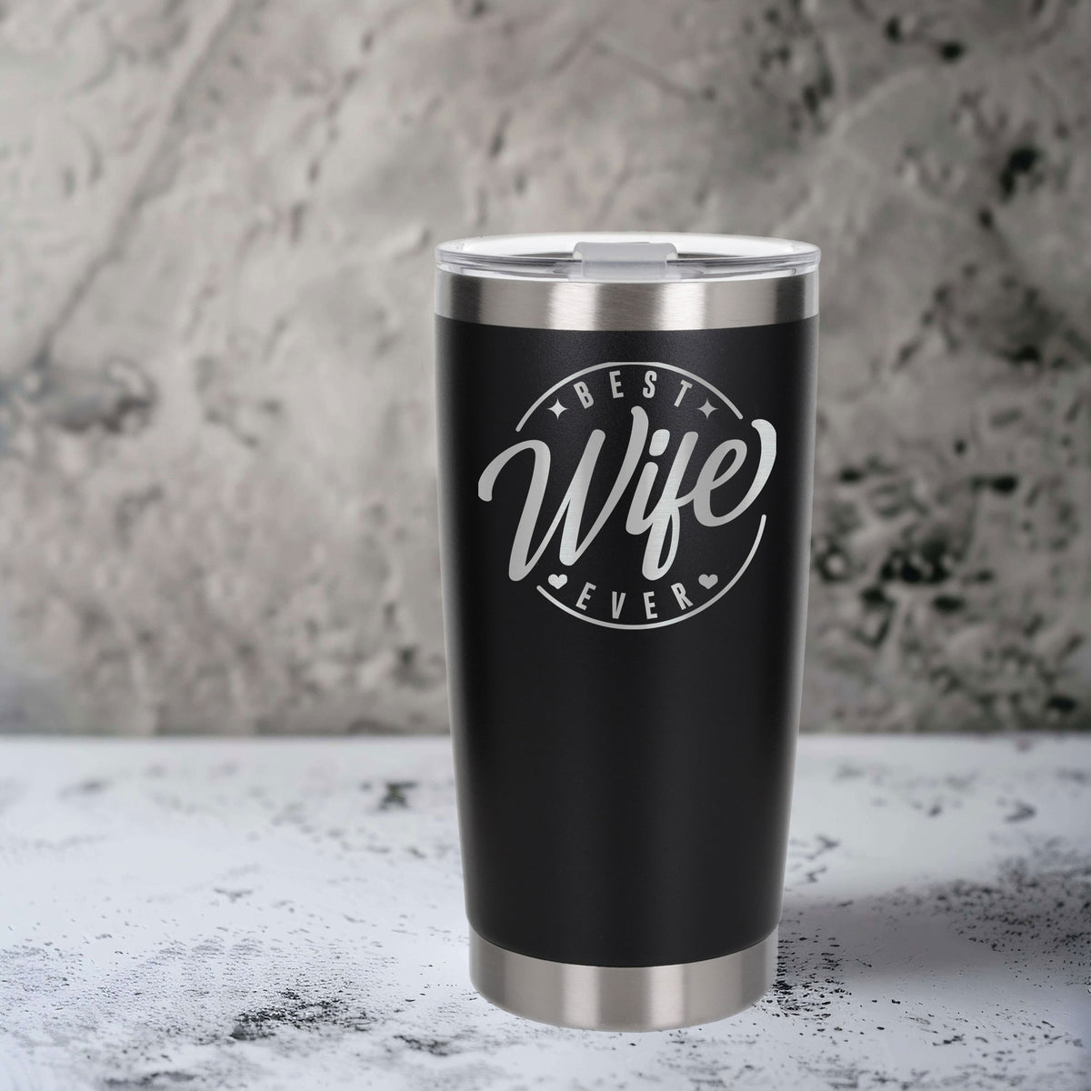 Black Thermal Metal Coffee Cup