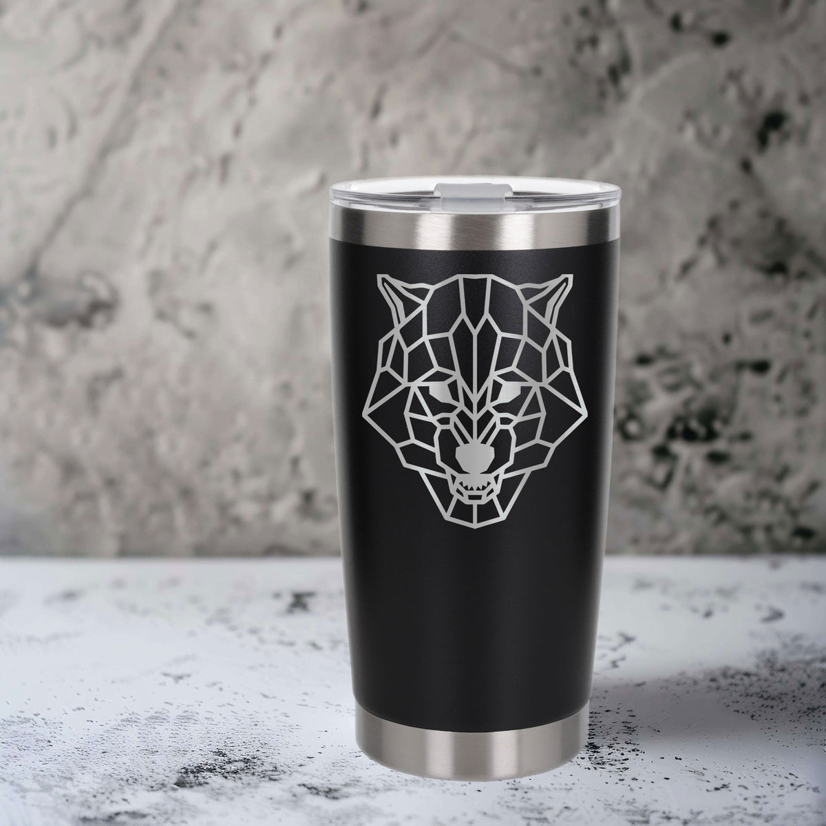 Black Thermal Metal Coffee Cup