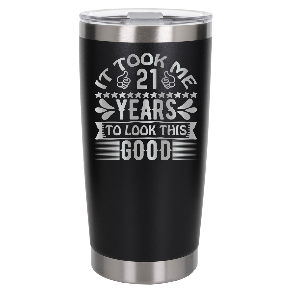 Black Thermal Metal Coffee Cup
