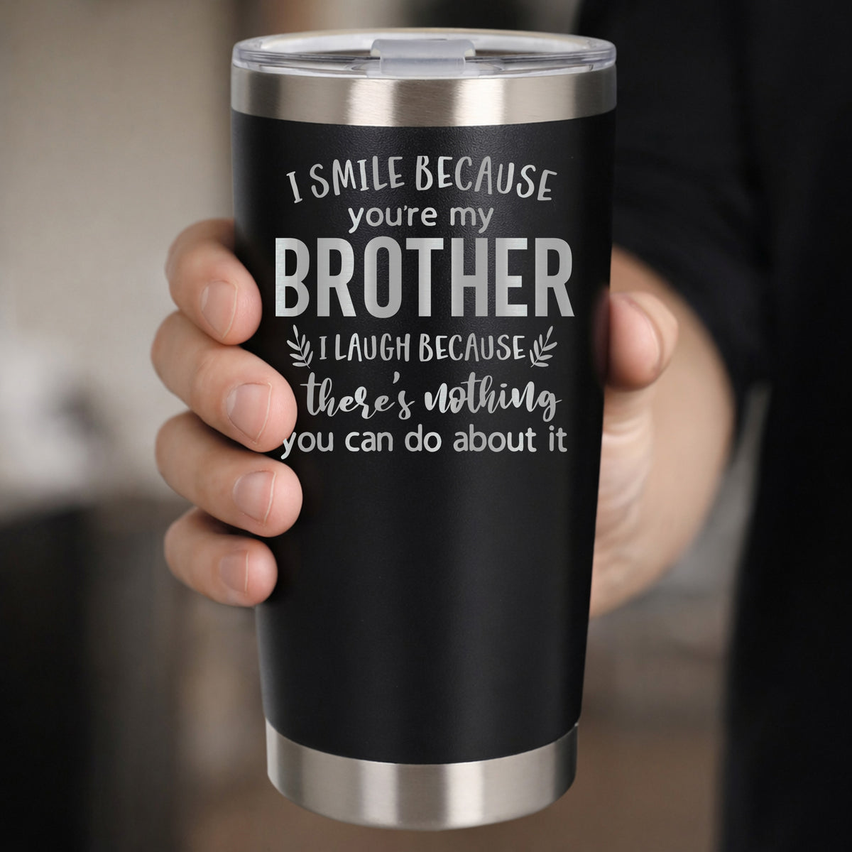 Black Thermal Metal Coffee Cup