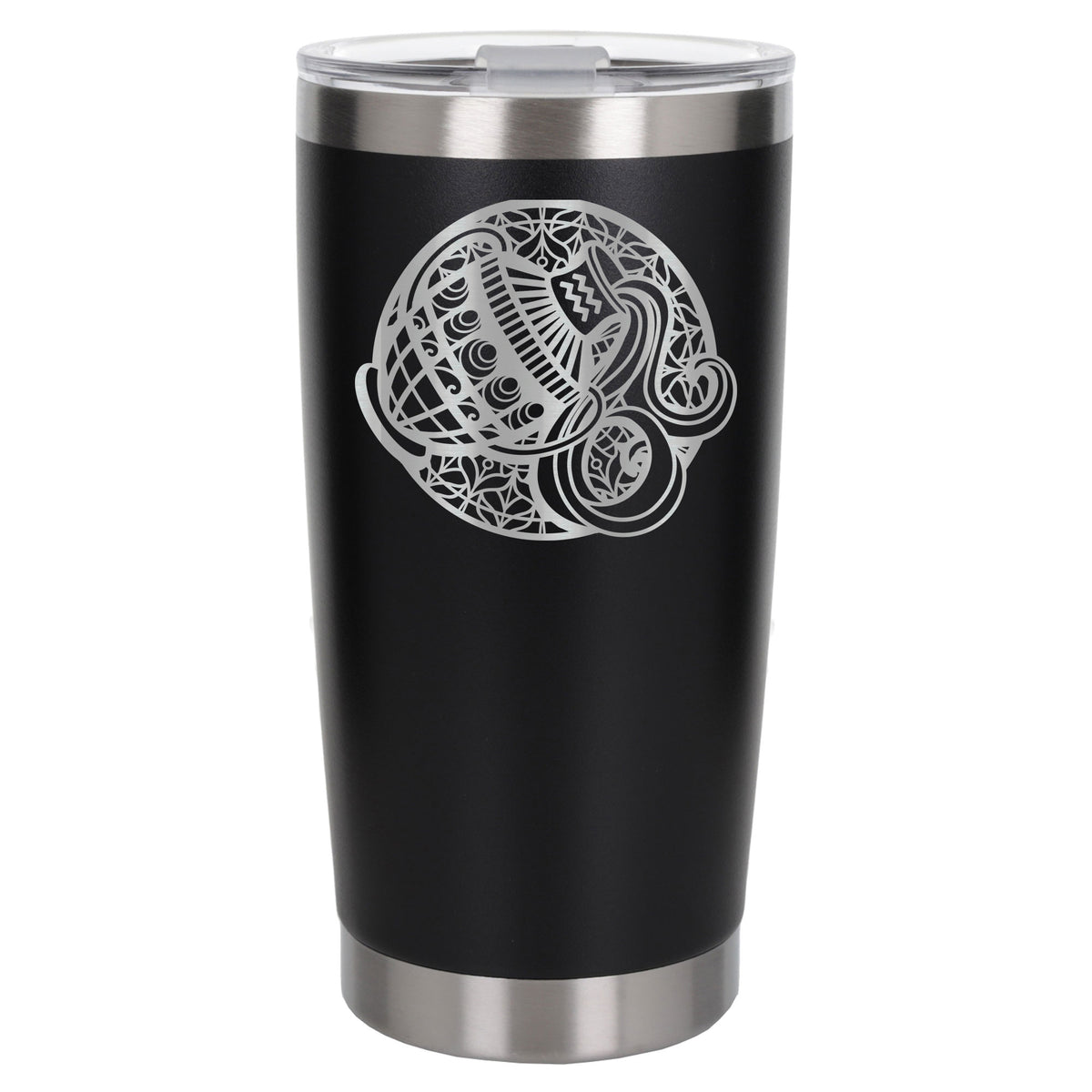 Black Thermal Metal Coffee Cup