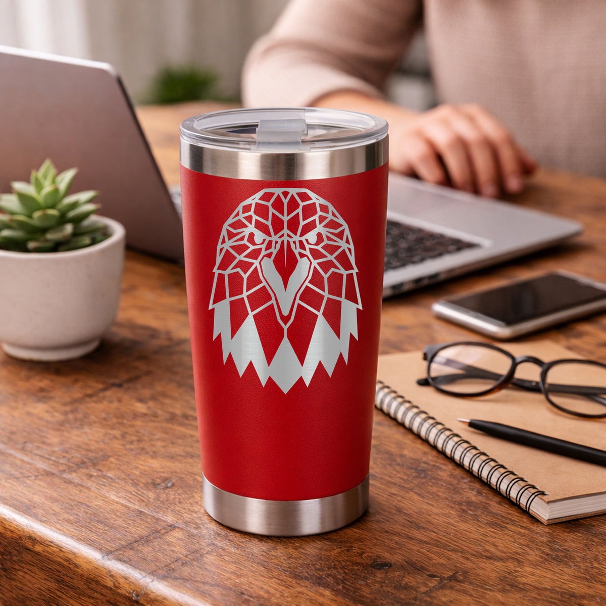 Red Thermal Metal Coffee Cup