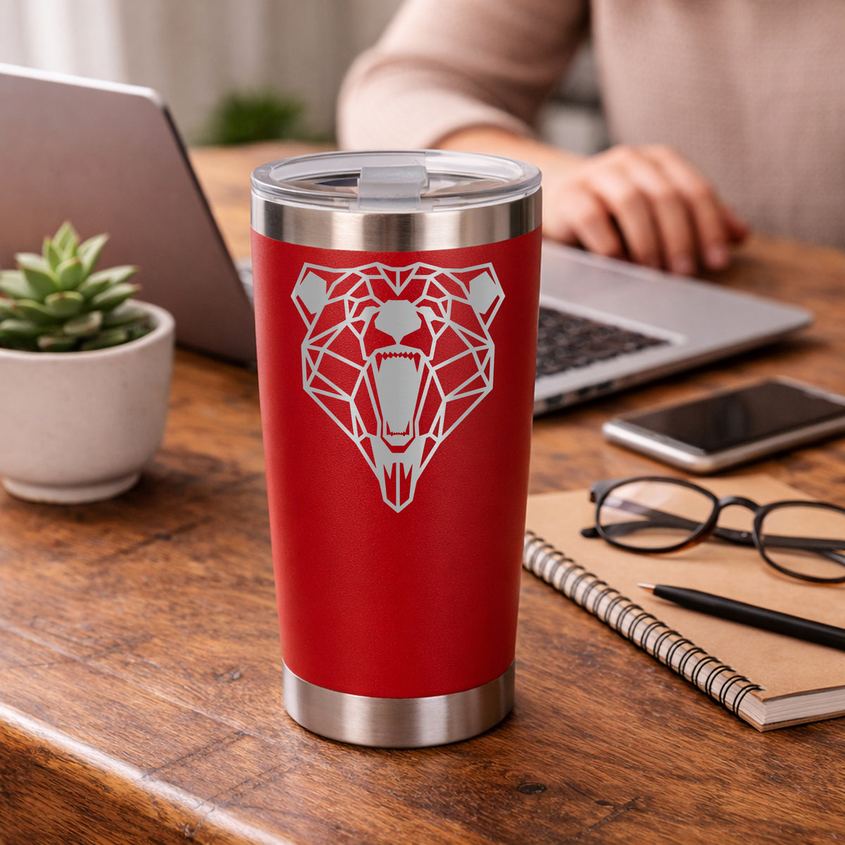 Red Thermal Metal Coffee Cup