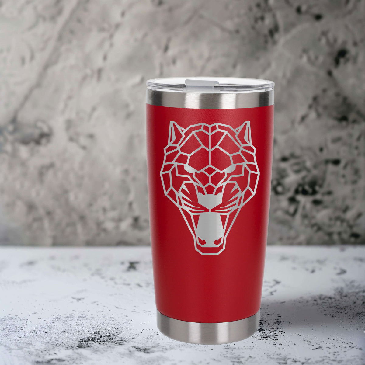 Red Thermal Metal Coffee Cup