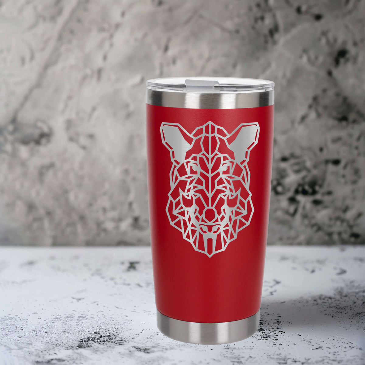 Red Thermal Metal Coffee Cup