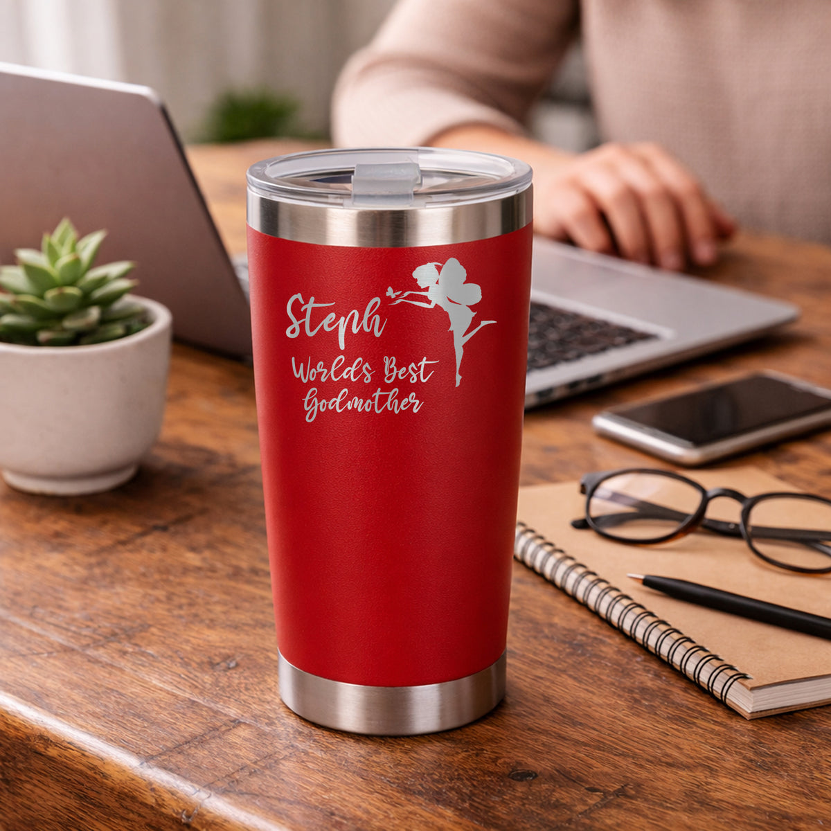 Red Thermal Metal Coffee Cup