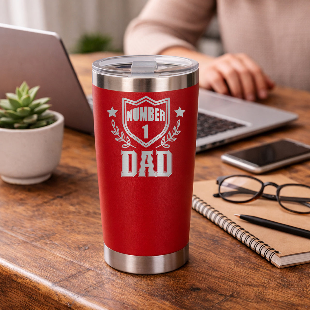 Red Thermal Metal Coffee Cup