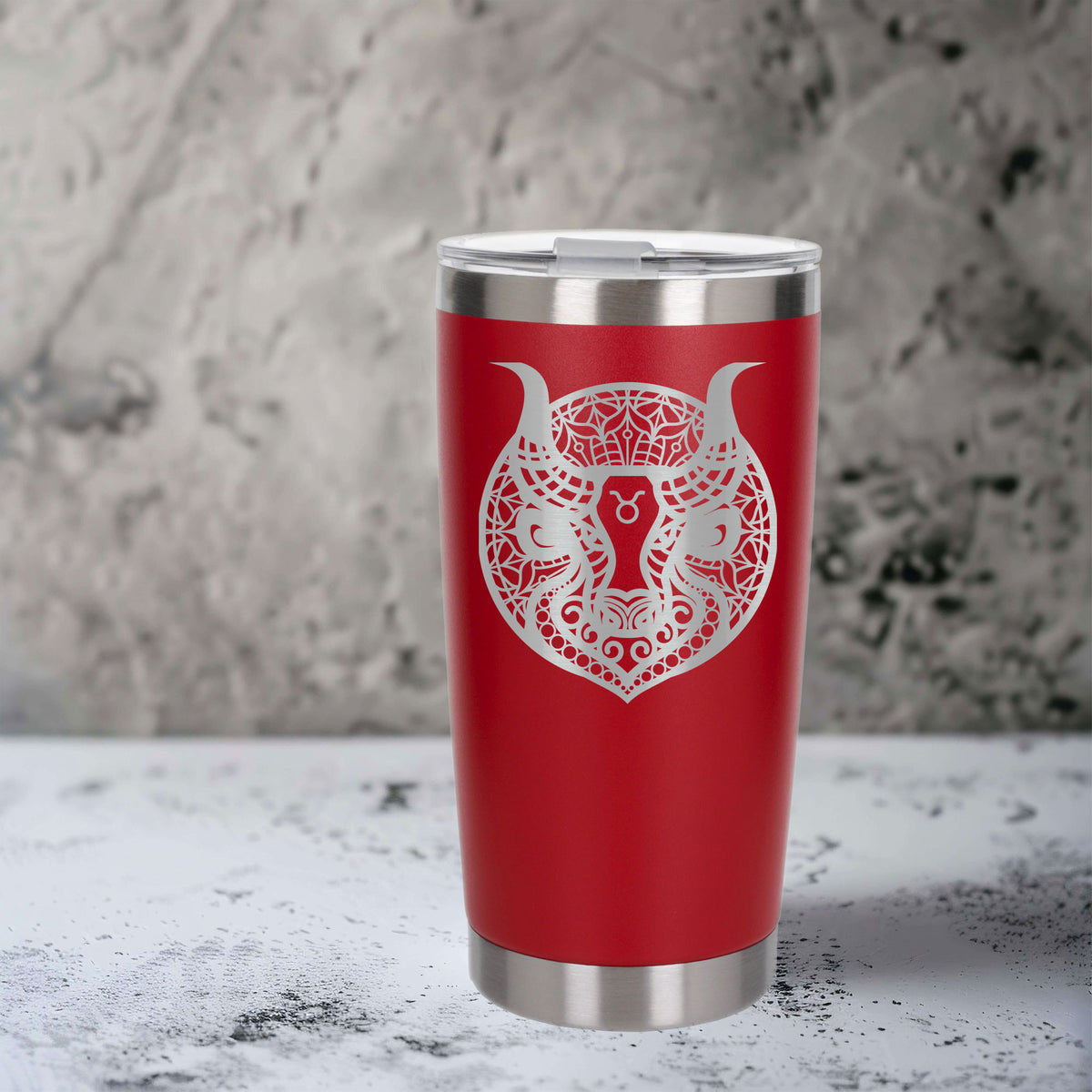Red Thermal Metal Coffee Cup