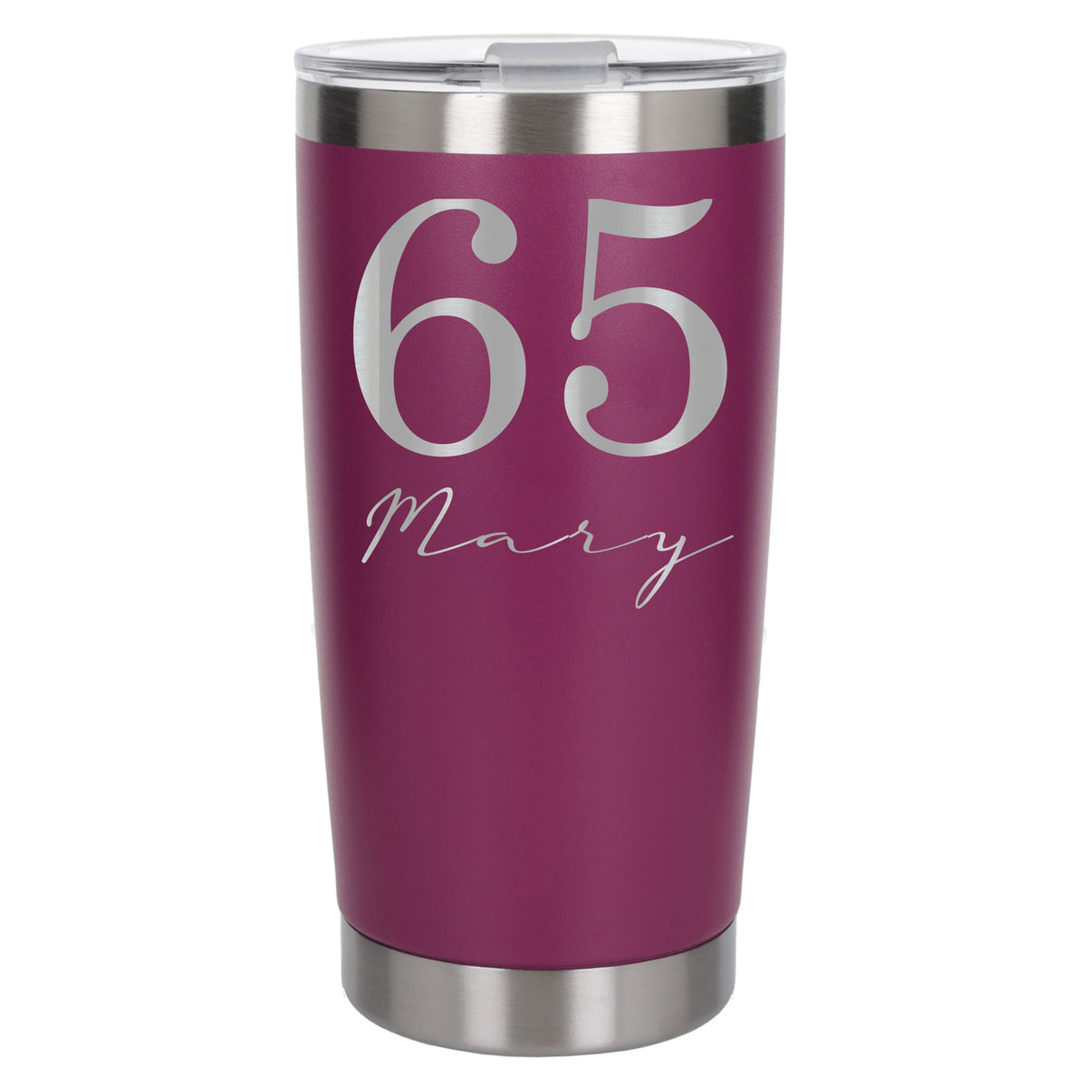 Dark Pink Thermal Metal Coffee Cup