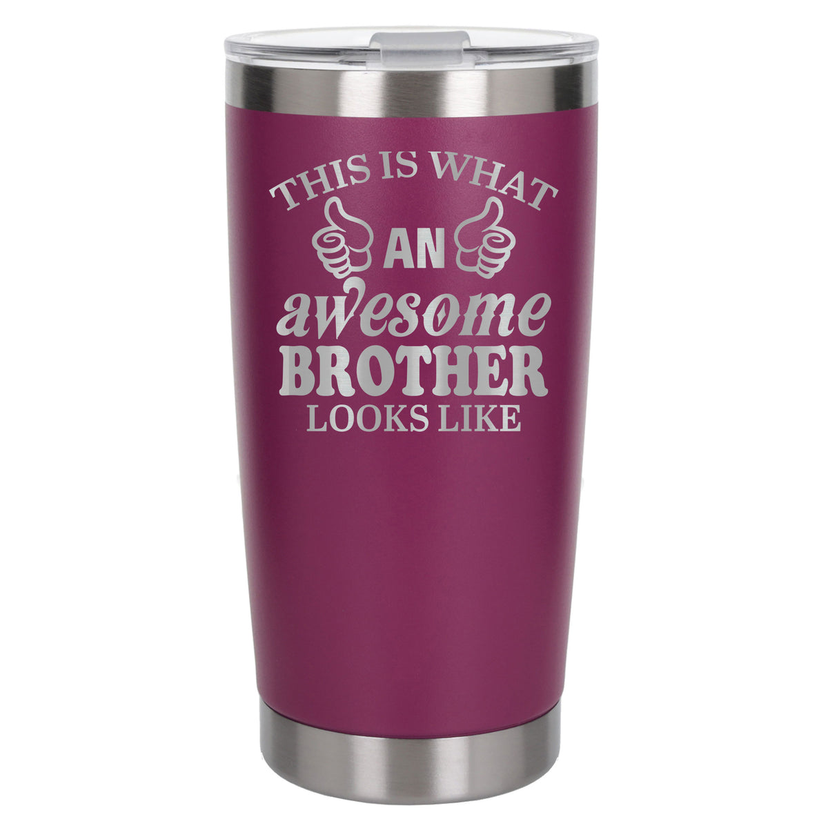 Dark Pink Thermal Metal Coffee Cup