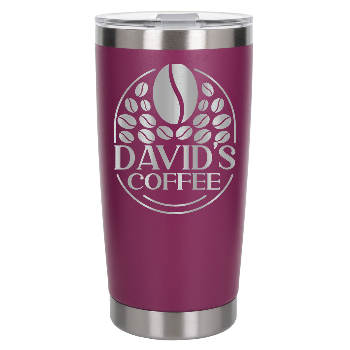 Dark Pink Thermal Metal Coffee Cup