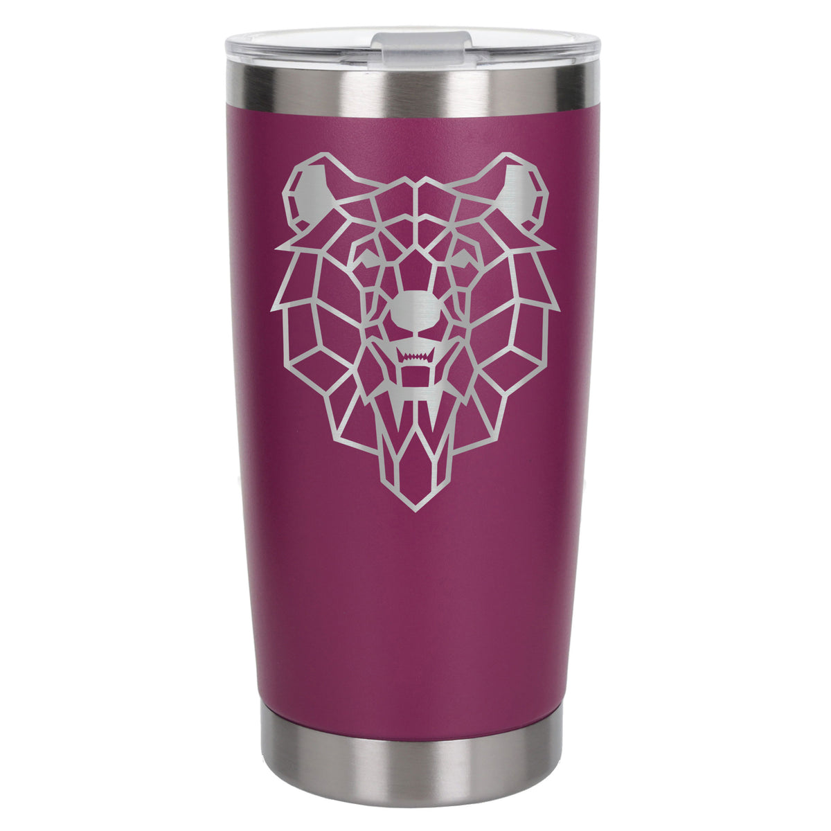 Dark Pink Thermal Metal Coffee Cup