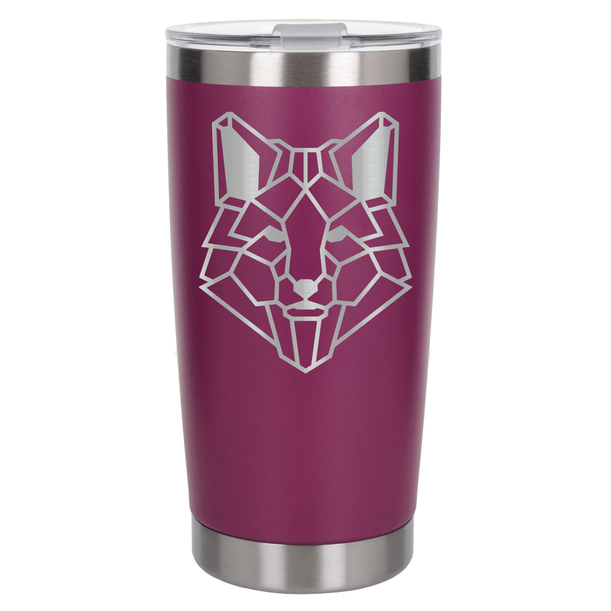 Dark Pink Thermal Metal Coffee Cup