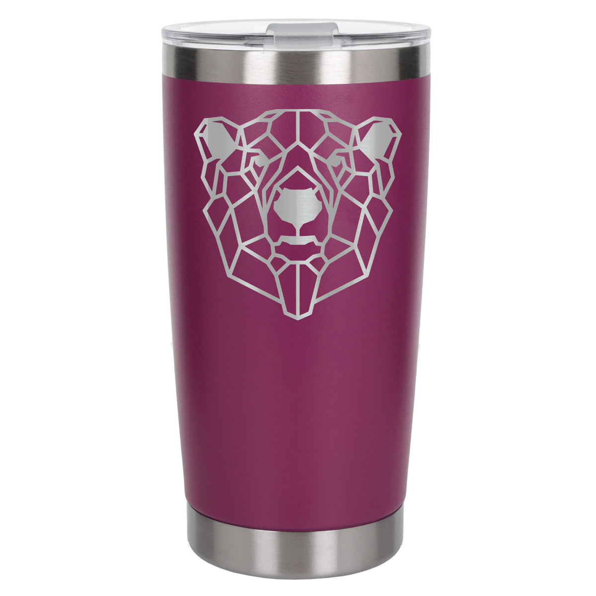 Dark Pink Thermal Metal Coffee Cup