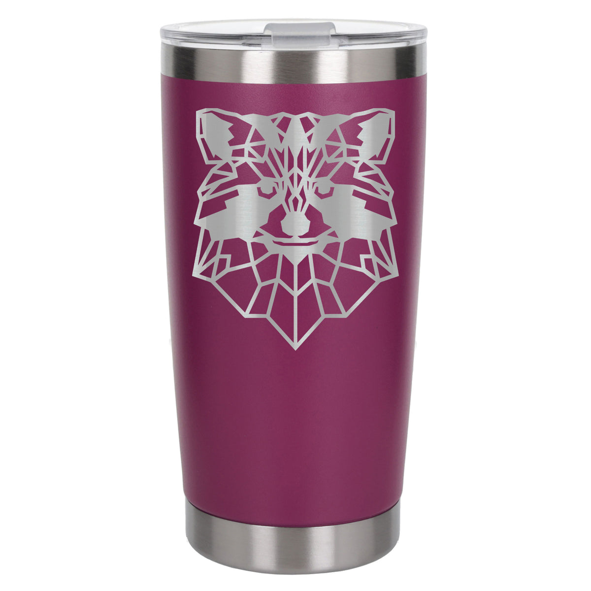Dark Pink Thermal Metal Coffee Cup