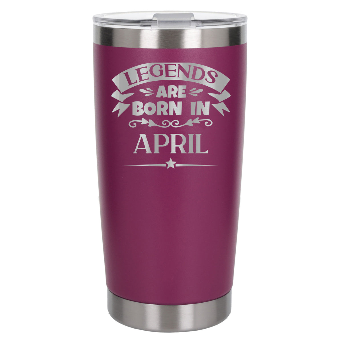 Dark Pink Thermal Metal Coffee Cup