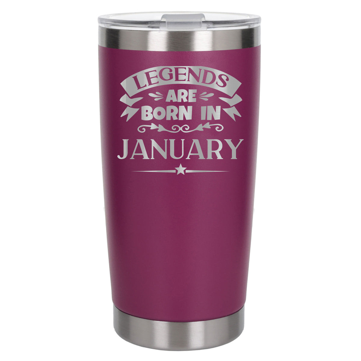 Dark Pink Thermal Metal Coffee Cup