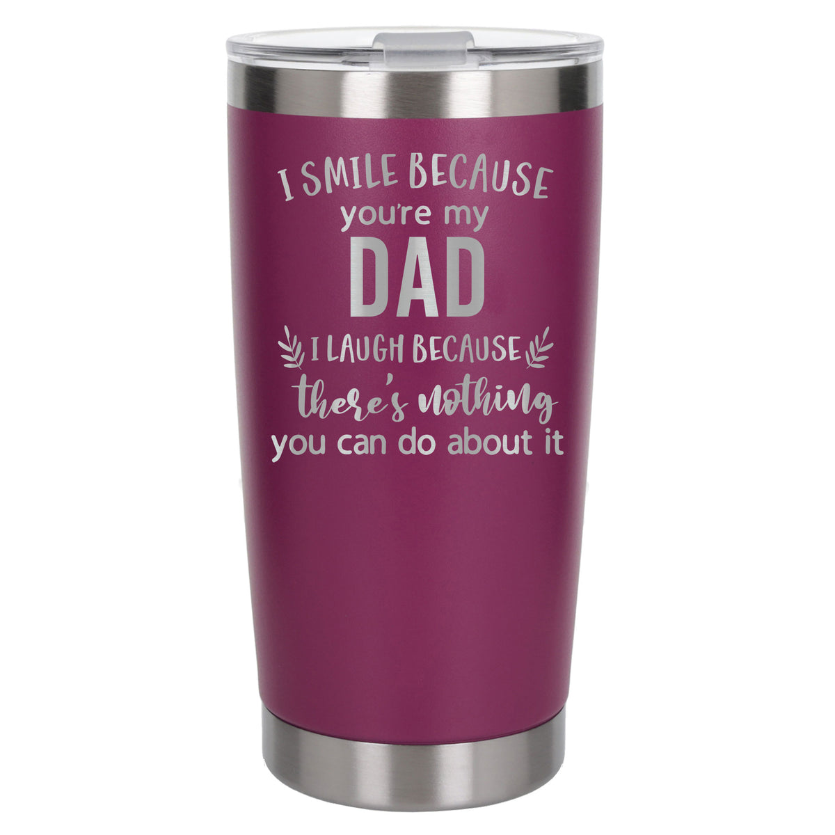 Dark Pink Thermal Metal Coffee Cup