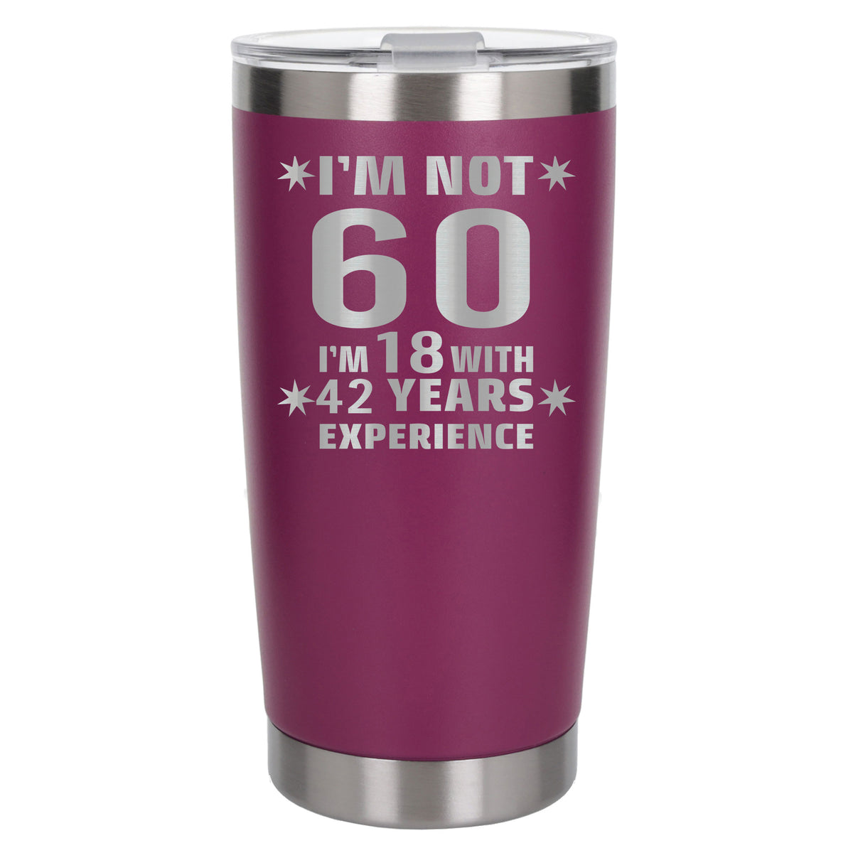 Dark Pink Thermal Metal Coffee Cup