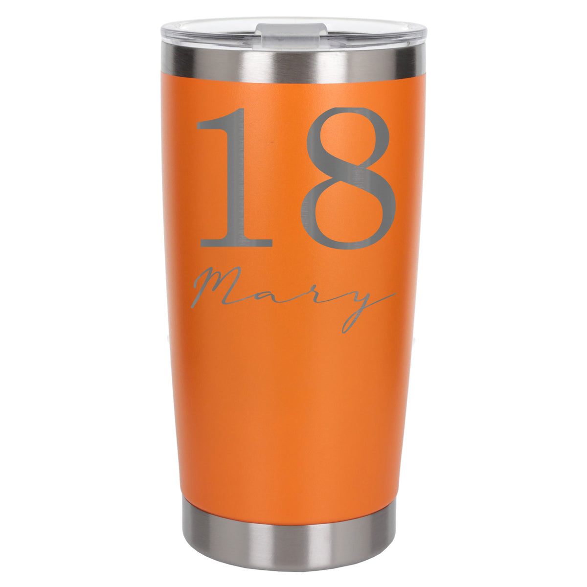 Orange Thermal Metal Coffee Cup