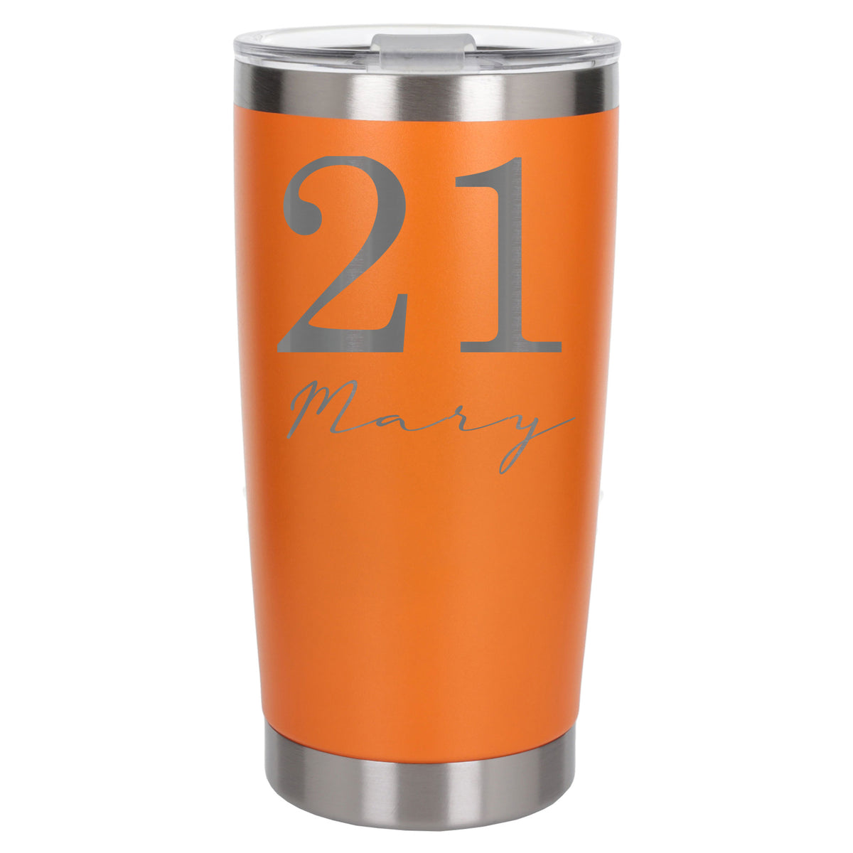 Orange Thermal Metal Coffee Cup