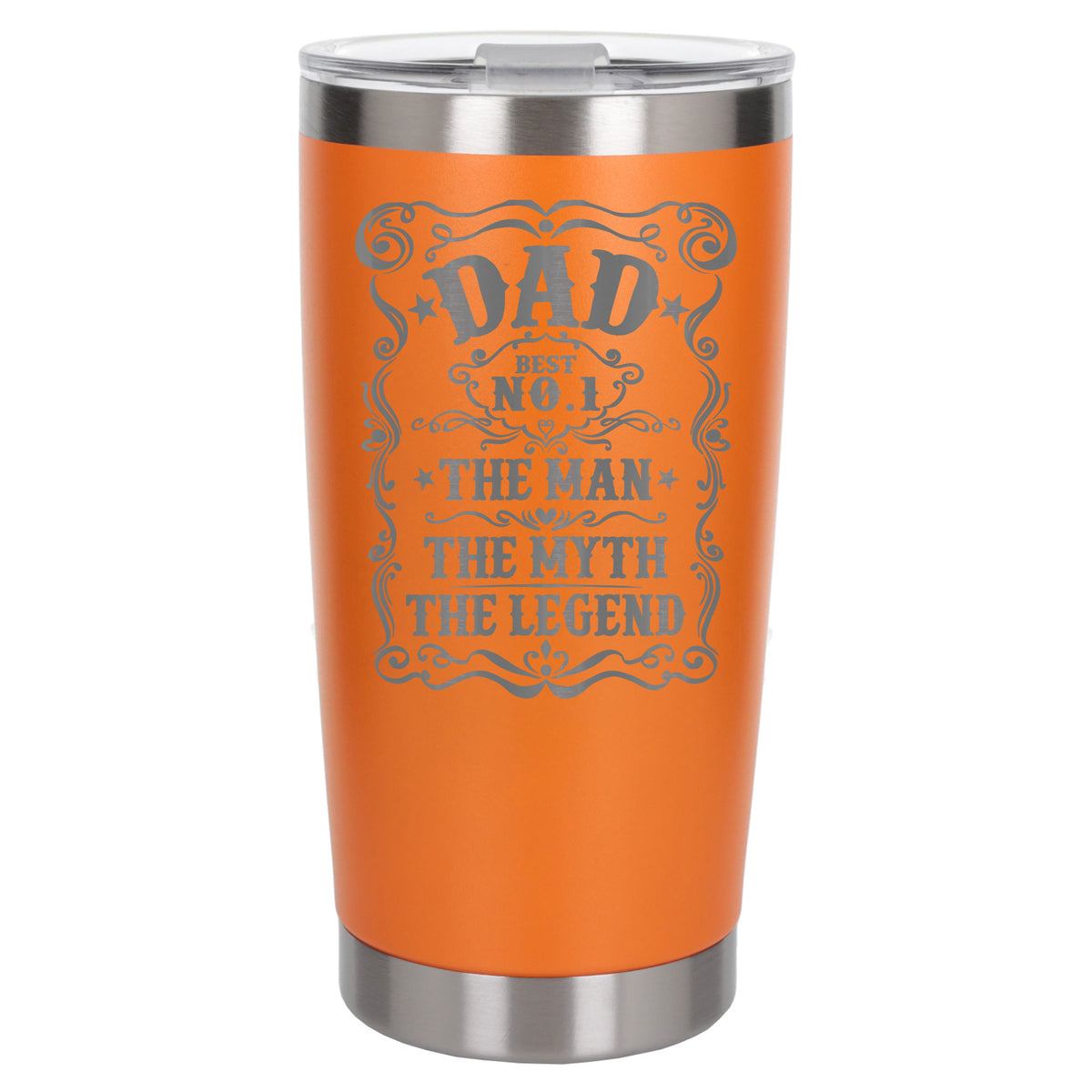 Orange Thermal Metal Coffee Cup