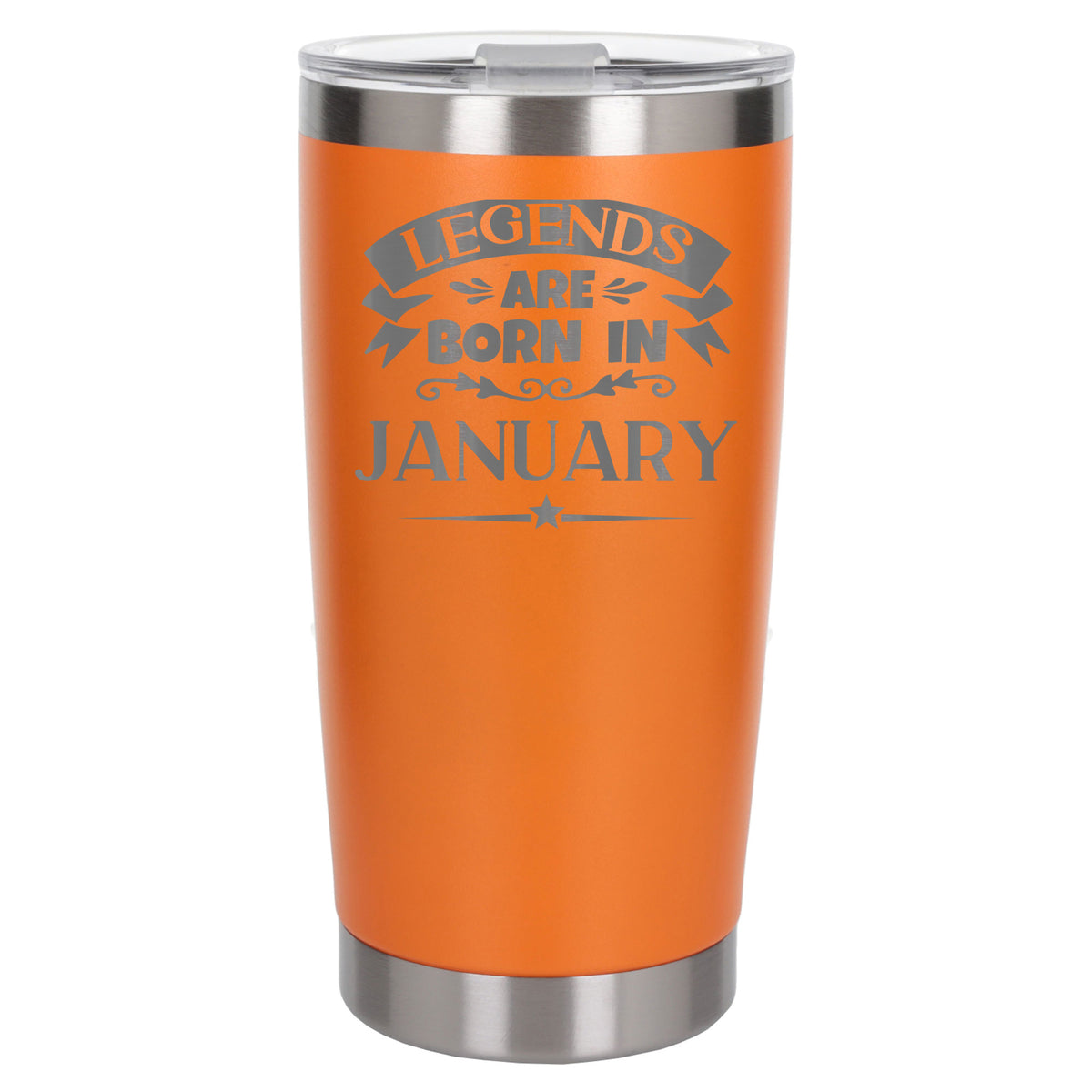 Orange Thermal Metal Coffee Cup