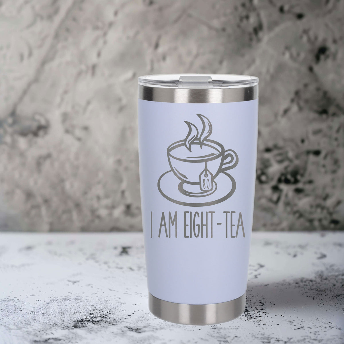 White Thermal Metal Coffee Cup