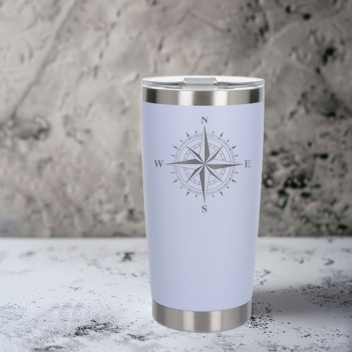 White Thermal Metal Coffee Cup