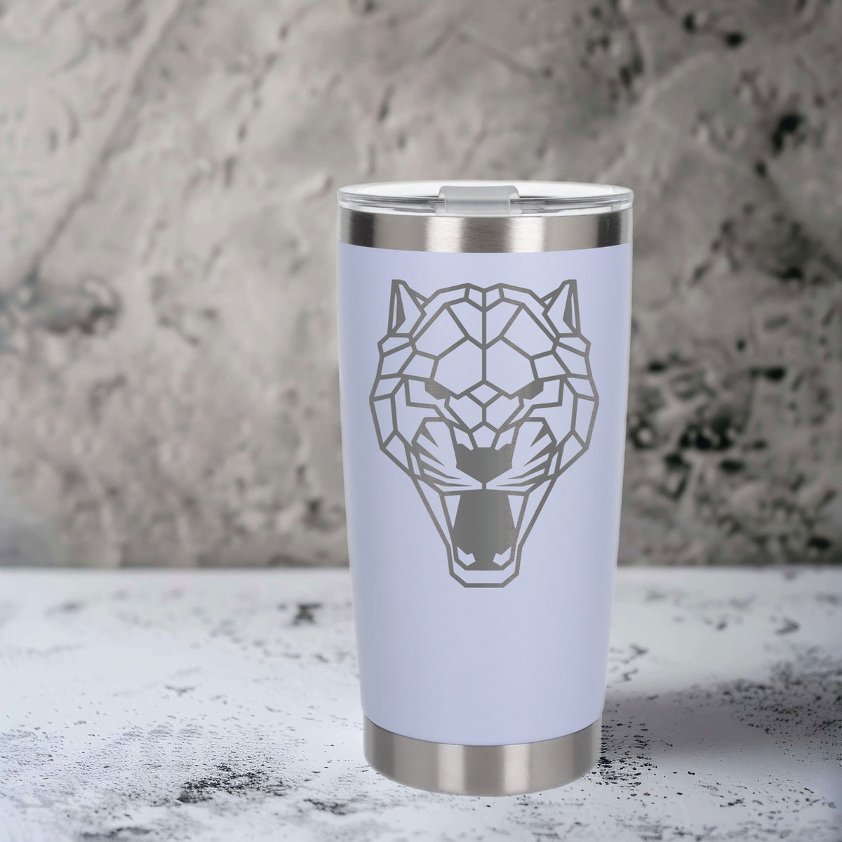 White Thermal Metal Coffee Cup