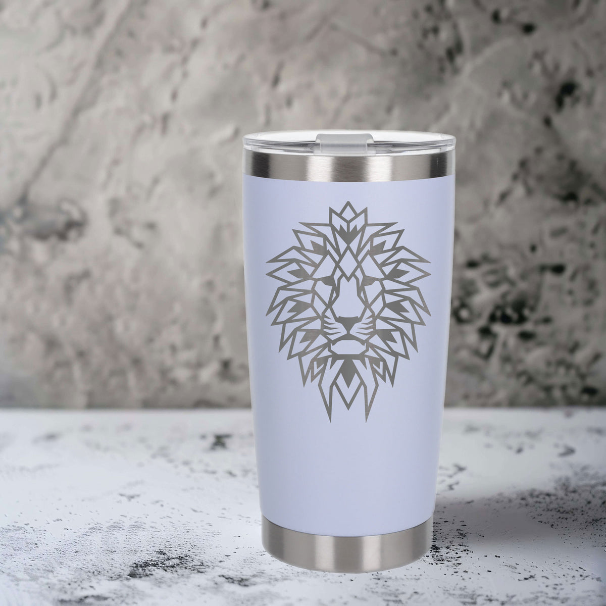 White Thermal Metal Coffee Cup