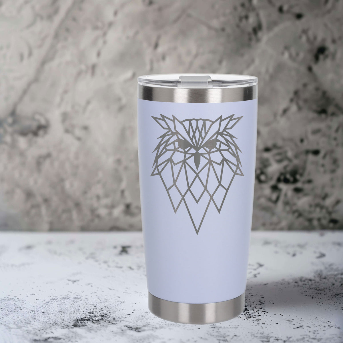 White Thermal Metal Coffee Cup