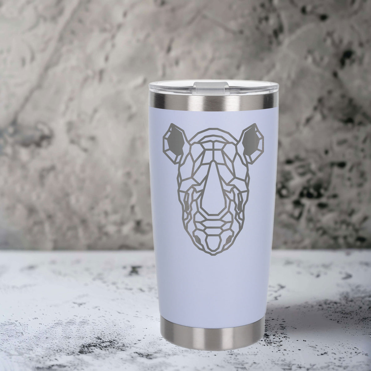 White Thermal Metal Coffee Cup