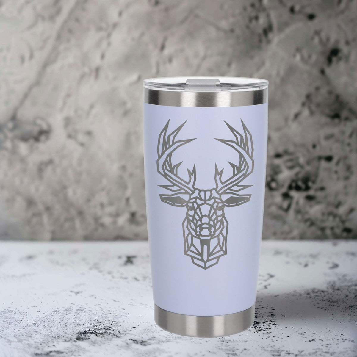 White Thermal Metal Coffee Cup