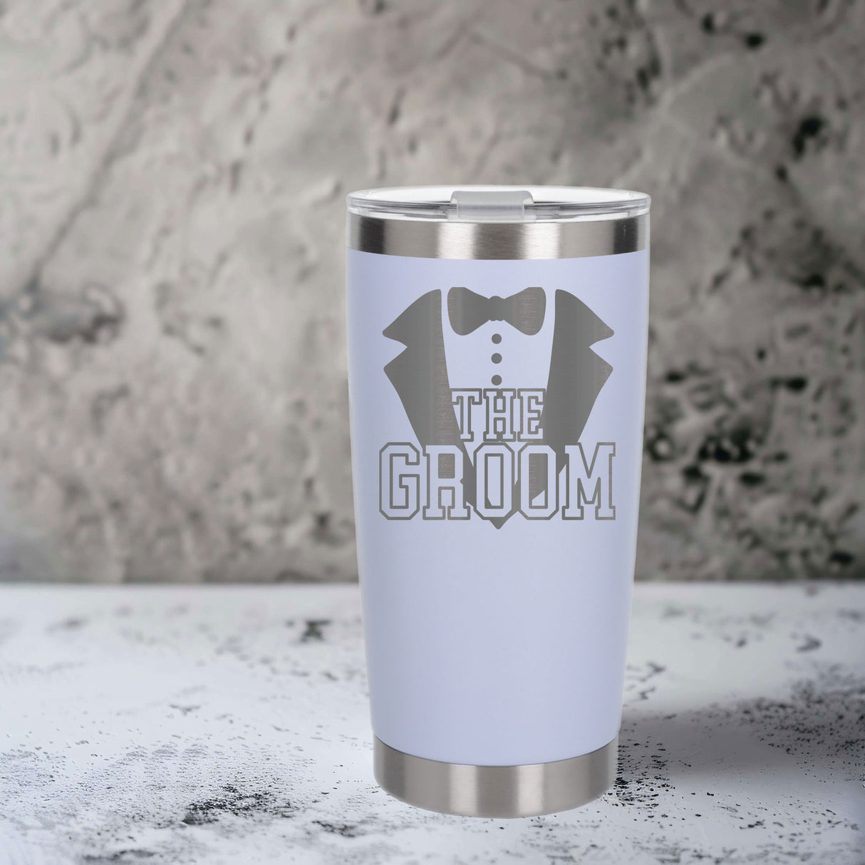 White Thermal Metal Coffee Cup