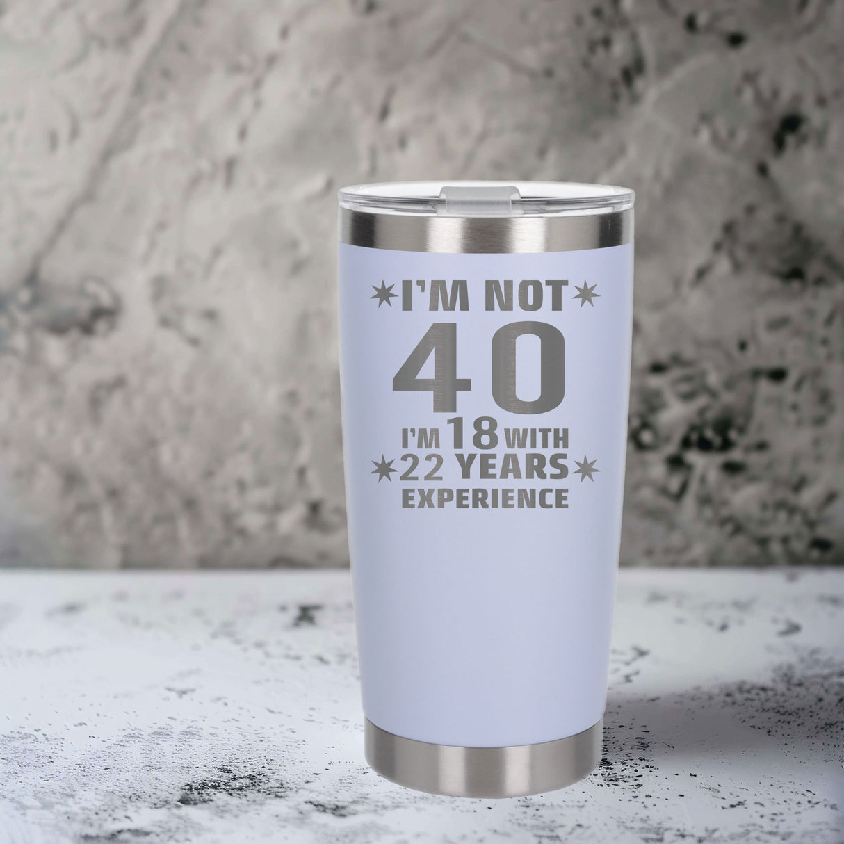 White Thermal Metal Coffee Cup