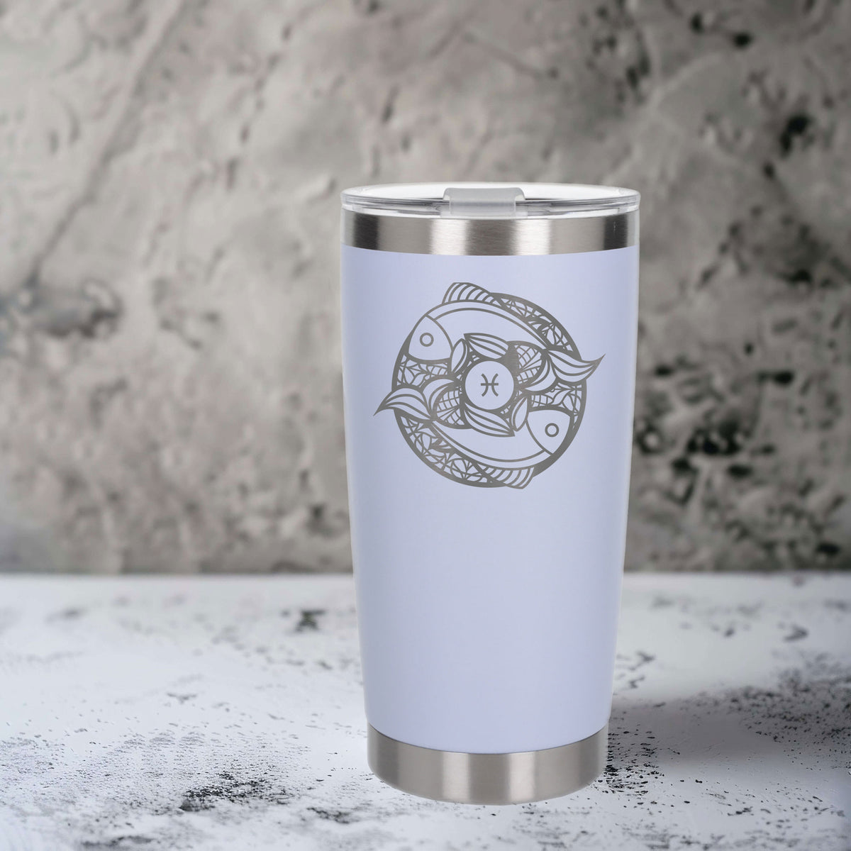 White Thermal Metal Coffee Cup
