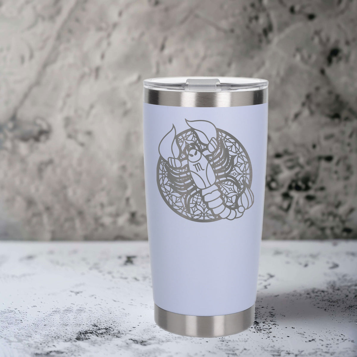 White Thermal Metal Coffee Cup