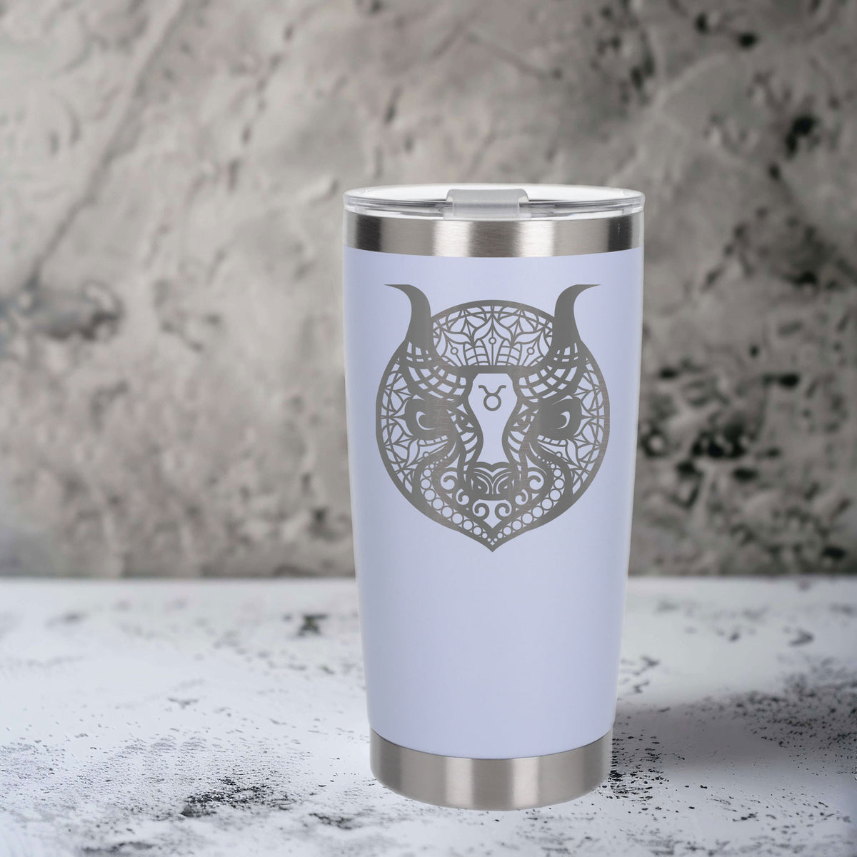 White Thermal Metal Coffee Cup